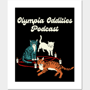 Olympia Oddities Pentagram Cats Posters and Art